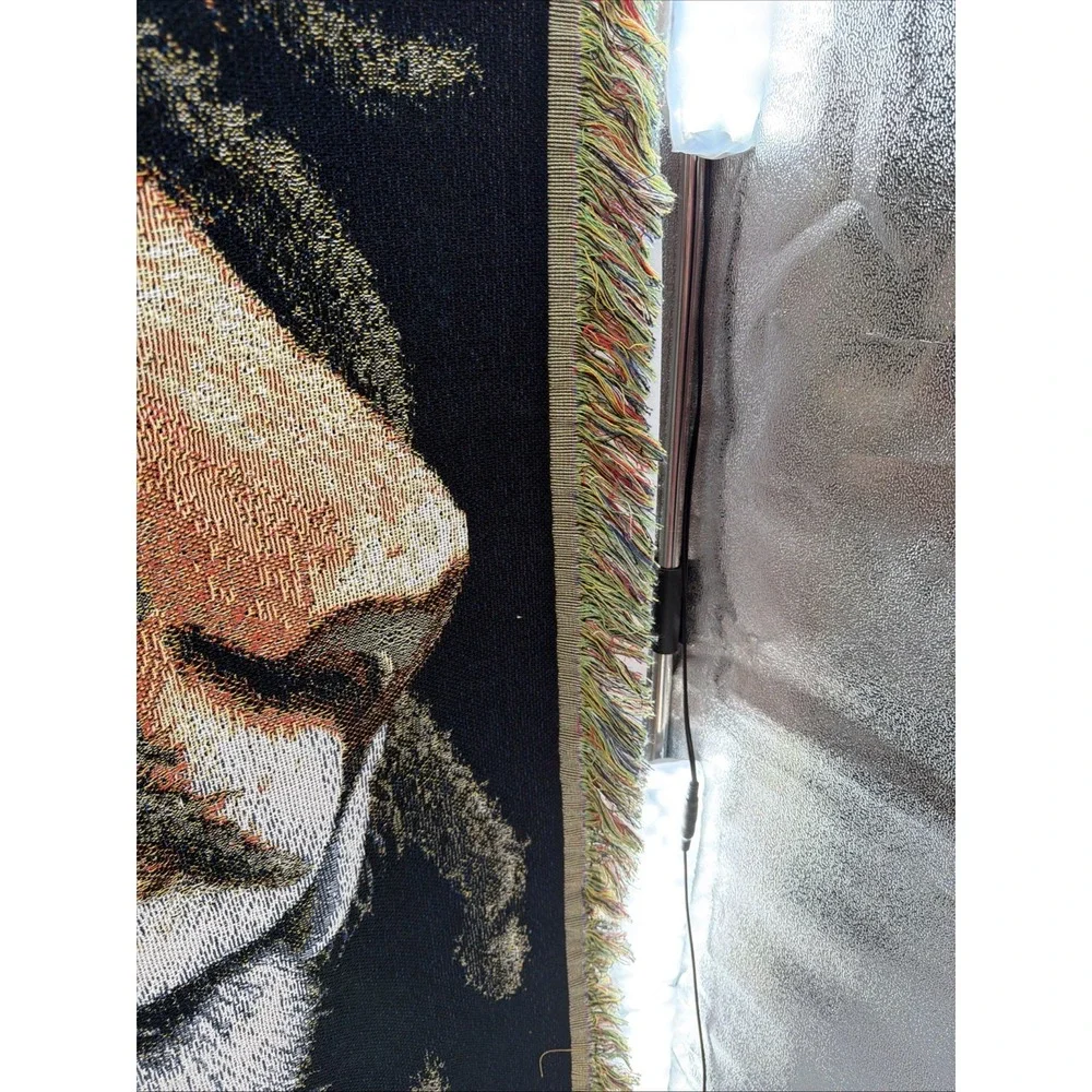 Bob Marley Lion Tapestry Throw Blanket Vintage 44